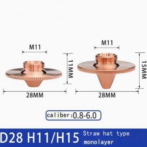 Fiber laser copper nozzle cutting machine accessories laser nozzles